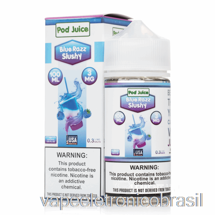 Vape Vaporesso Blue Razz Slushy - Suco De Vagem - 100ml 12mg